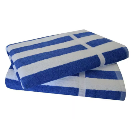 striped pool towel