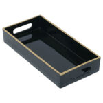 black/ gold tray mini